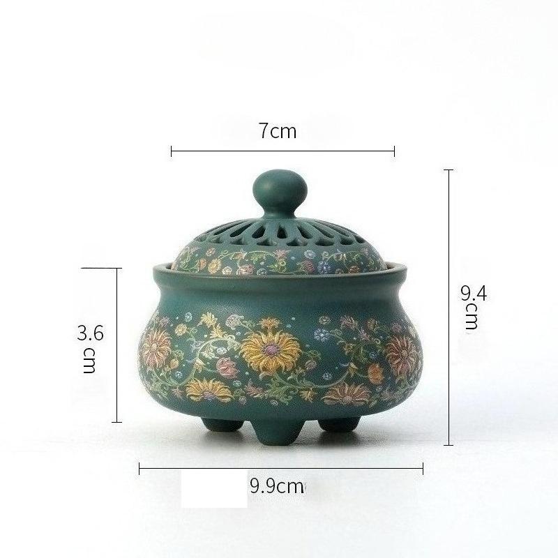 

Ceramic Incense Burner Handicrafts and Ornaments Ancient Creative Home Incense Art Enamel Colorful Selected Quality Porcelain