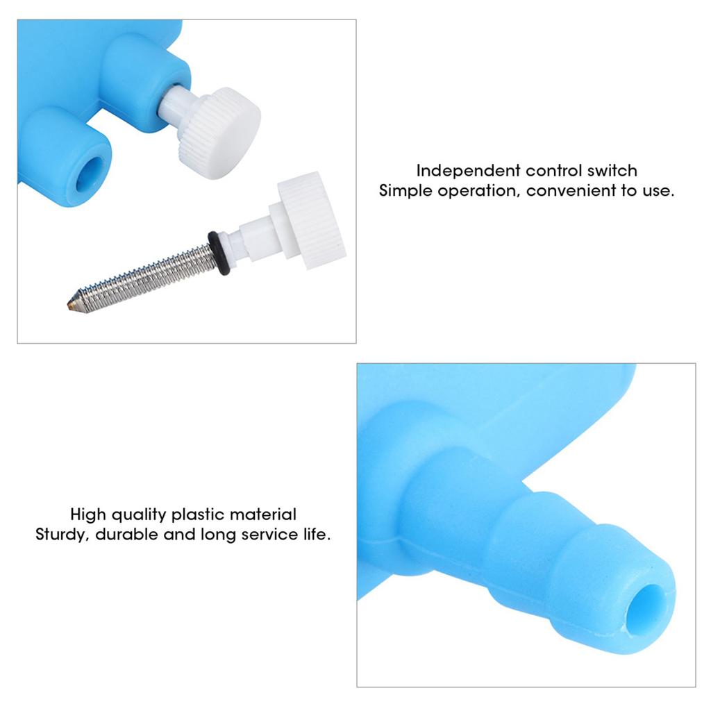 Plastic Aquarium Water Tube Volume Control Valve Connector Fish Tank Air Splitter Oxygen Pump Accessory