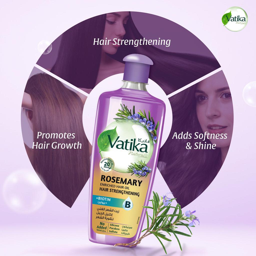 Vatika Naturals Linea Olio per Capelli 200ml (180 ml)