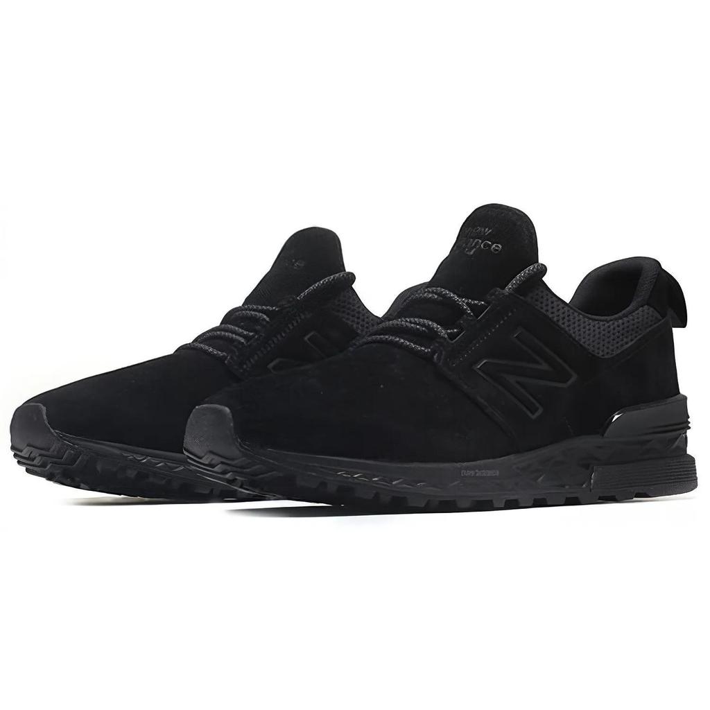 New Balance 574S Series Suede 'Black' (Unisex) Casual Shoes MS574DA