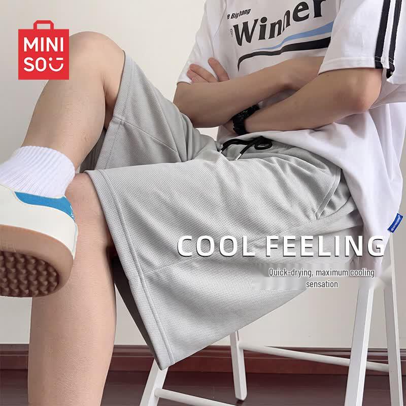 MINISO Men s Quick-Dry Mesh Sports Shorts XL