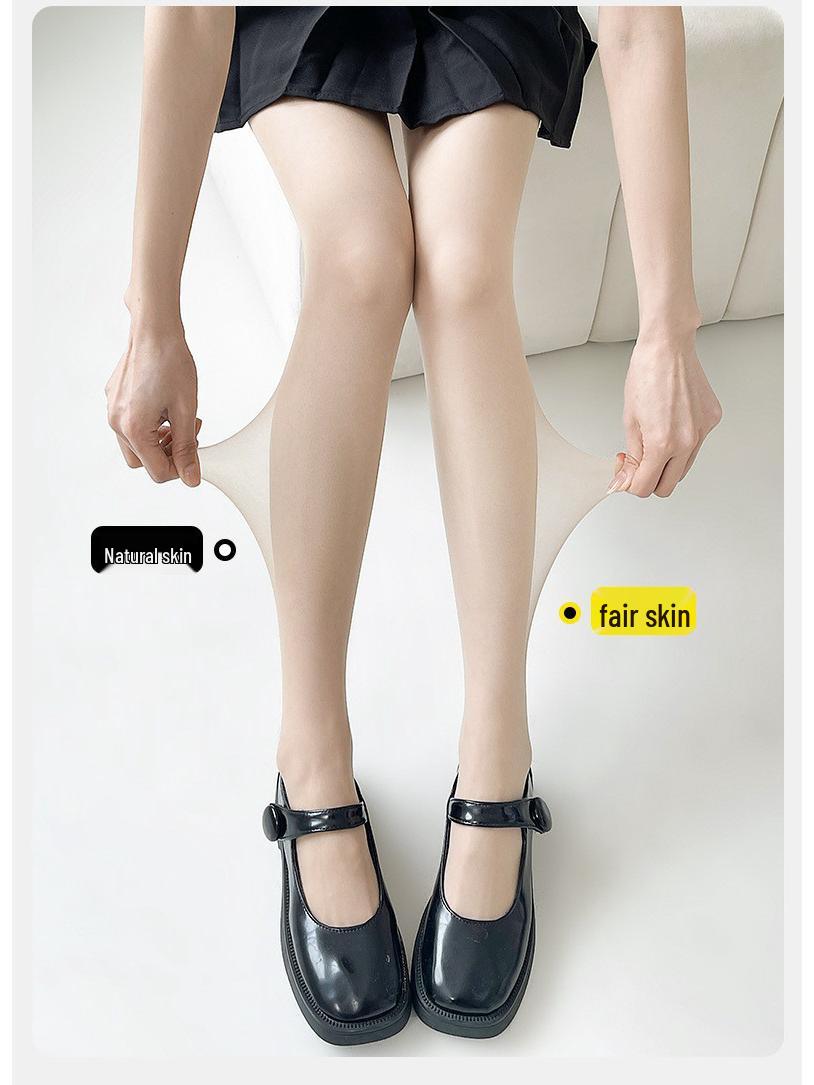 

Spring/Summer Invisible Skin Tone Stockings: Ultra-Thin, Free Size, Non-Slip, Arbitrary Cut, Plus Crotch Lingerie Stockings for Women. Free Size