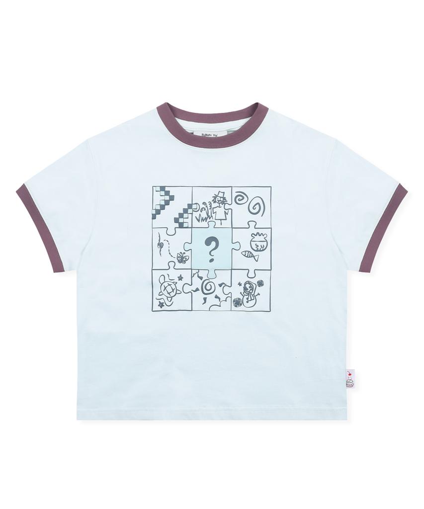 RuNaKi'Hu' Wxt103 Saigono Peace Ringer T-Shirt (Sky Blue)