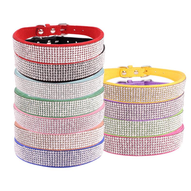 Bling Kristall Diamant Halsband für Haustier Hund Katze