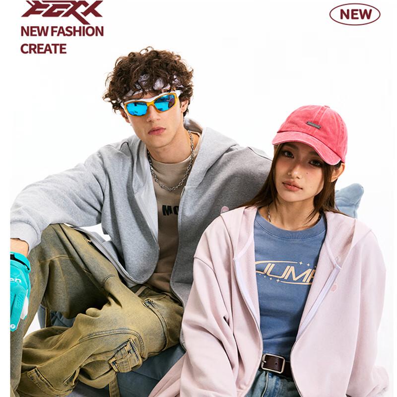 Fingercroxx Women's Fleece-Lined Loose Fit Zip-Up Hoodie