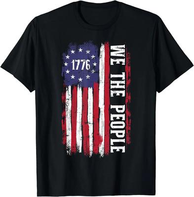 US American Flag 1776 We The People for Independence Day T-Shirt