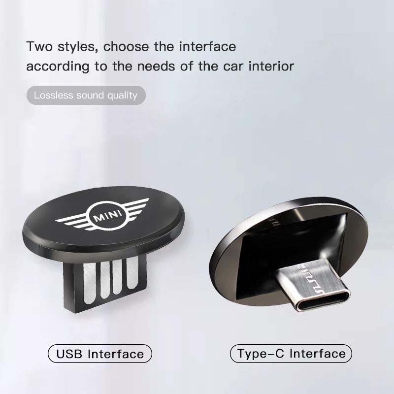 High-capacity Car Badge USB Drive Auto Accessories For MINI Cooper R56 F56 R50 JCW Cabrio Aceman Countryman Clubman Roadster