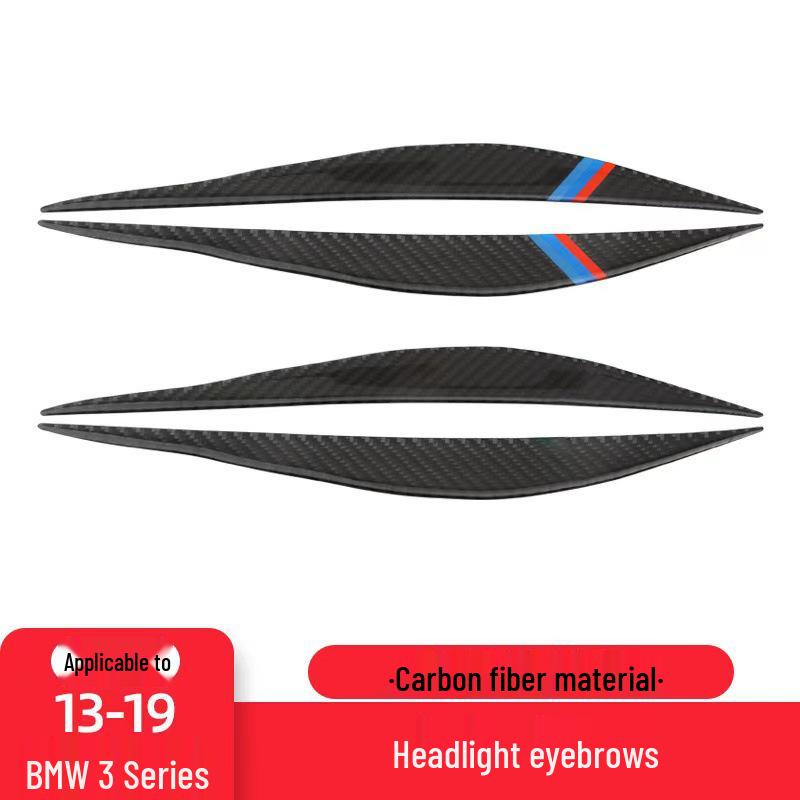 BMW 3er F30 Kohlefaser Scheinwerferaugenbrauen Zierleisten
