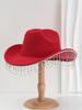 Women's Bridal Rhinestone Tassel Cowboy Hat Bachelorette Party Photo Prop Felt Hat White Party Hat for Bridesmaid Gift