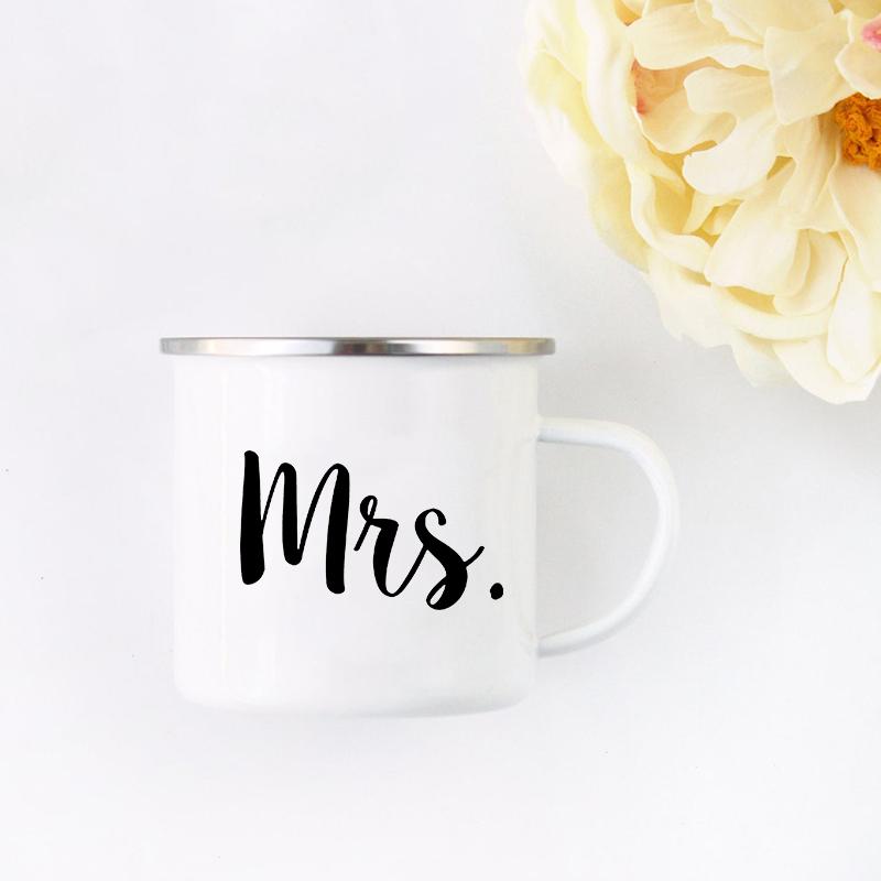 Wifey Hubby Mugs Mr and Mrs couple Mug Bridal Shower Gifts Wedding bithday gift Mug For Hot Cold Coffee Tea Water Juice