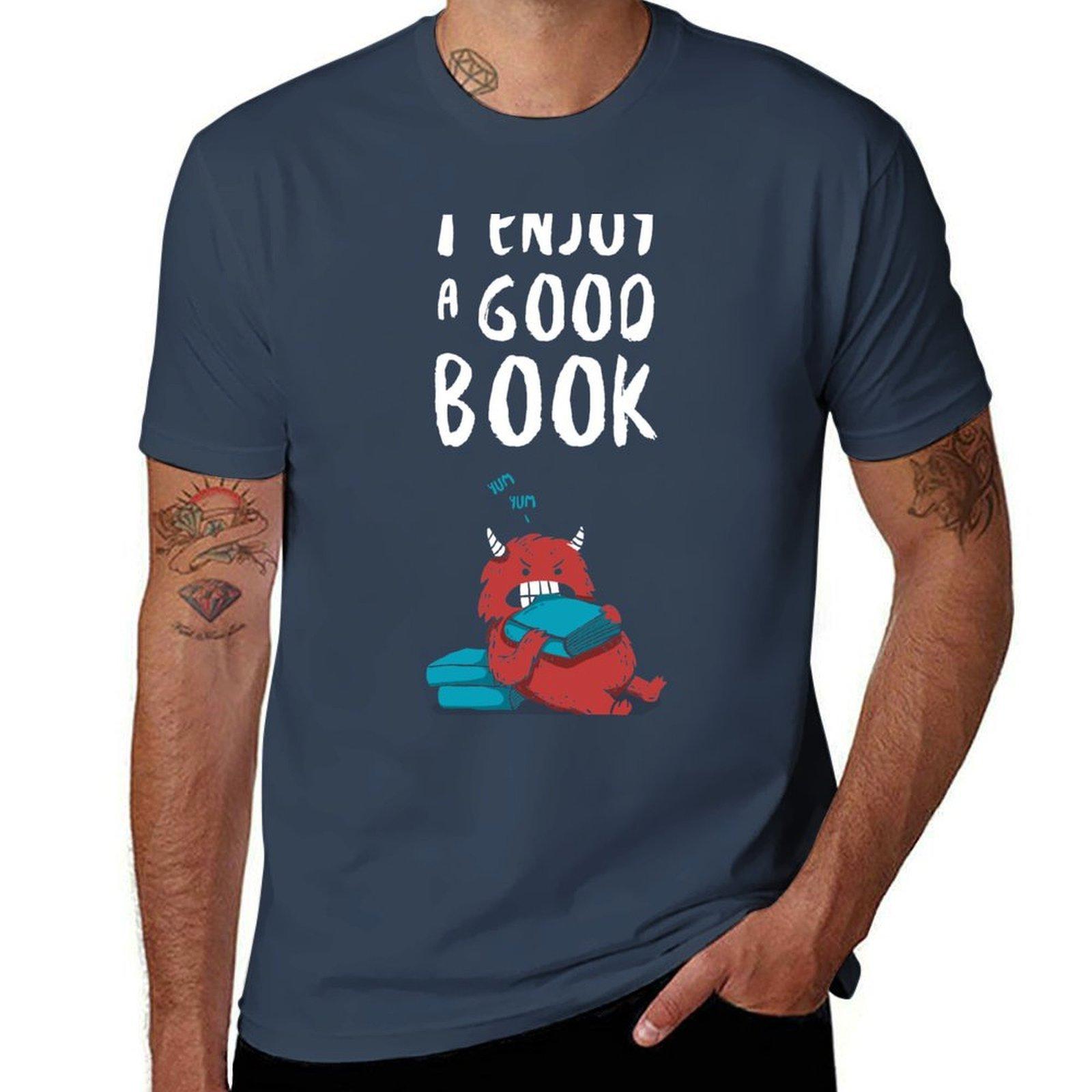 I Enjoy A Good Book Tshirt Work Wear Short Sleeve Tshirt S