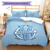 OM team Bedding Quilt Set Quilt Cover Pillowcase Home Decoration Birthday Gift (1 * duvet cover + 2 * pillowcase, without core)