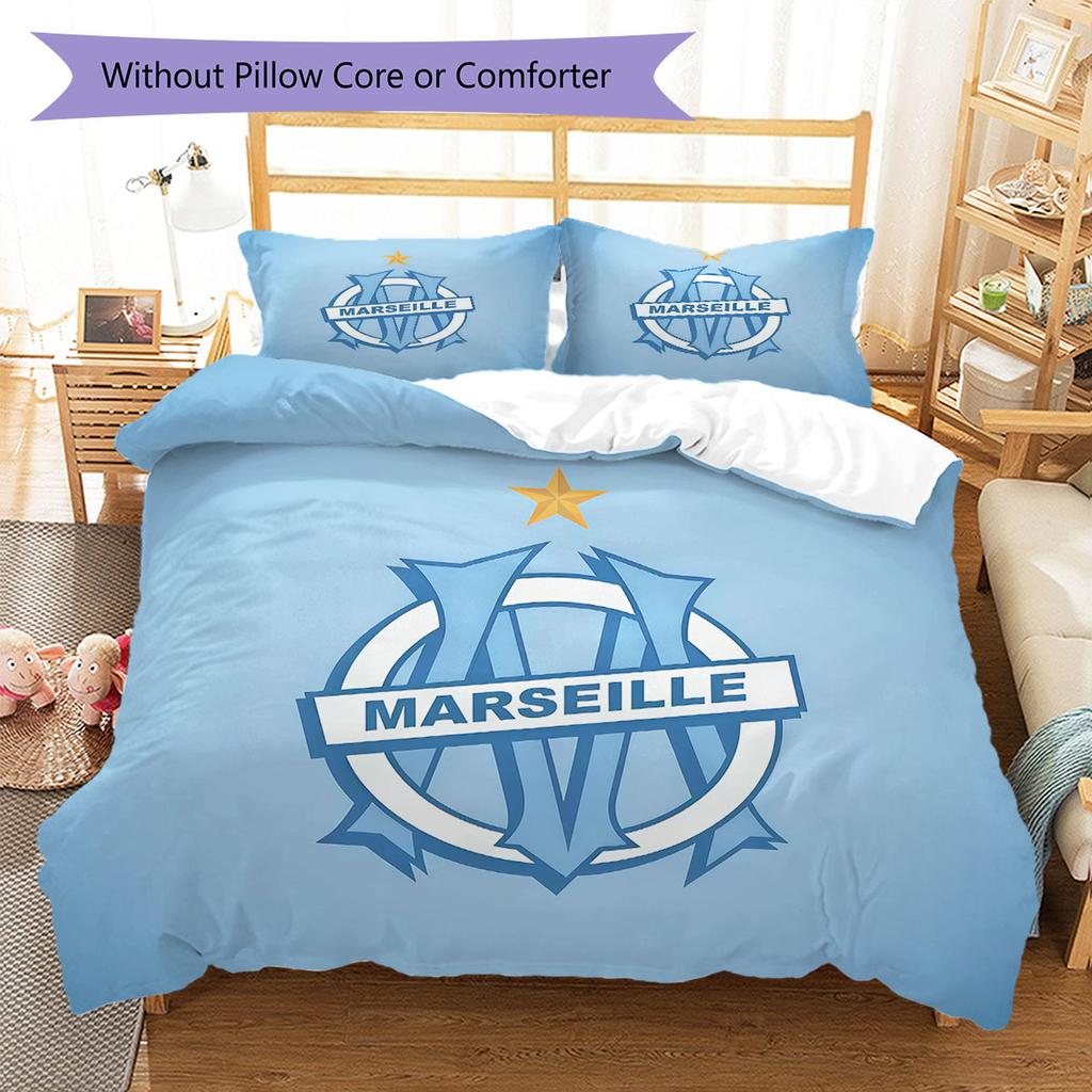 OM team Bedding Quilt Set Quilt Cover Pillowcase Home Decoration Birthday Gift (1 * duvet cover + 2 * pillowcase, without core)
