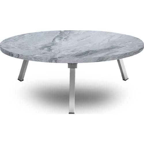 

E-Decor Напольный круглый стол 60 см, серый мрамор, металлическая ножка