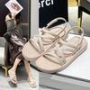 Sandals Women's Summer Flat Heel Soft Bottom Temperament Roman Shoes Beach Shoes