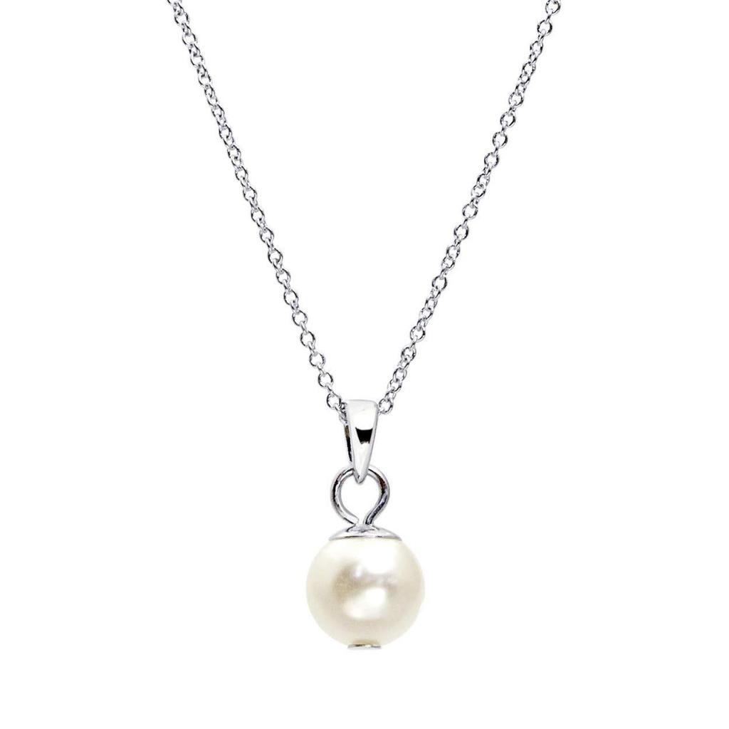 Lala Christie 8mm Crystal Pearl 3-Piece Set Necklace and Earrings (lp03-0001-set)