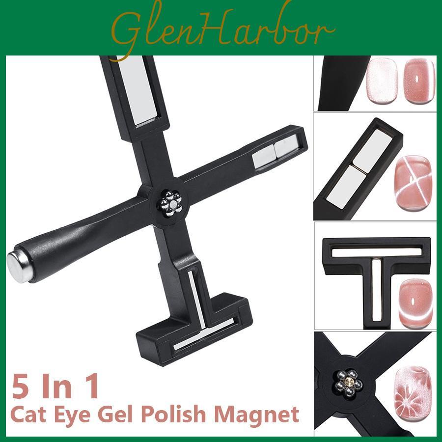 Magnet 5 In 1 Strong Stick For Magnetic Cat Eye Gel Uv Gel Magnet Stick Manicure Tool Nail Art Designs