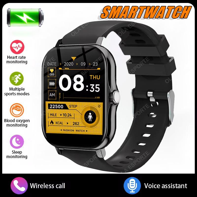 New Smart Watch Android IOS Phone 1.44 Inch Color Screen Bluetooth Call Blood Oxygen/Pressure Monitoring Smart Watch Women Men
