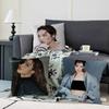 S-Sana TwiceS Pillow Covers Cartoon Sofa Decorative Home Double-sided Printing Short Plush Cute Cushion Cover