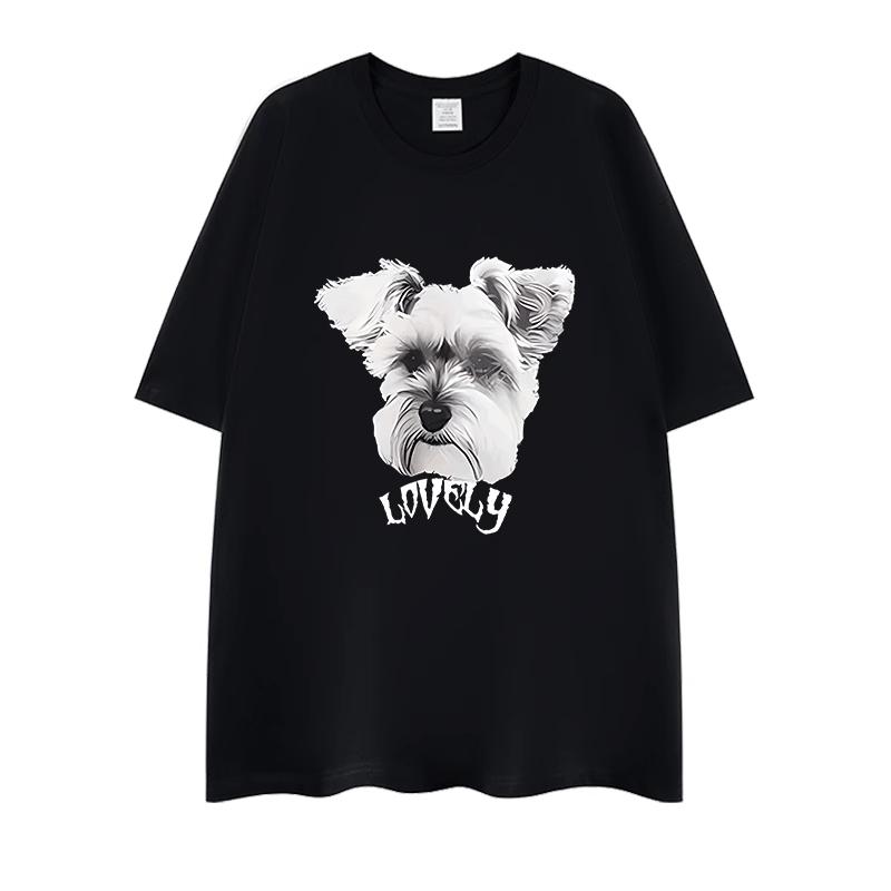 

Mens TShirt Dog Streetwear Cotton Summer Short Sleeve Dachshund Graphicl Oversized Tees Tops Harajuku Korean Popular Clothes S