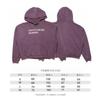 Oversized Unisex Hooded Sweatshirt With Distressed Washed Letter Print Cotton Blend Casual Top Teens Adults