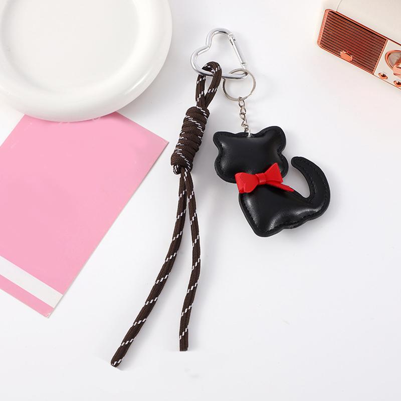 1PC Heart Keychain Braided Rope Bag Pendant Keyring Fashion Simple All-matching Bag Decoration Accessories