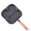 ZISIZ Cast Iron Breakfast Frying Pan Set