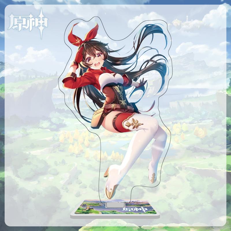 16cm Height Acrylic Large Stand-up Display Featuring Characters From Mondstadt and Liyue In Genshin