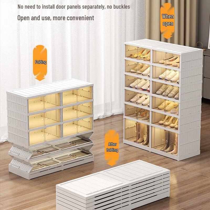 Chang Baosen Folding Shoe Rack with Wheels
