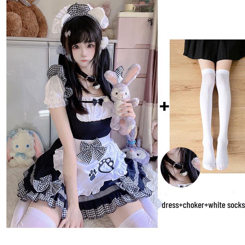 Sweet Kitten Anime Lolita Maid Cosplay Dress