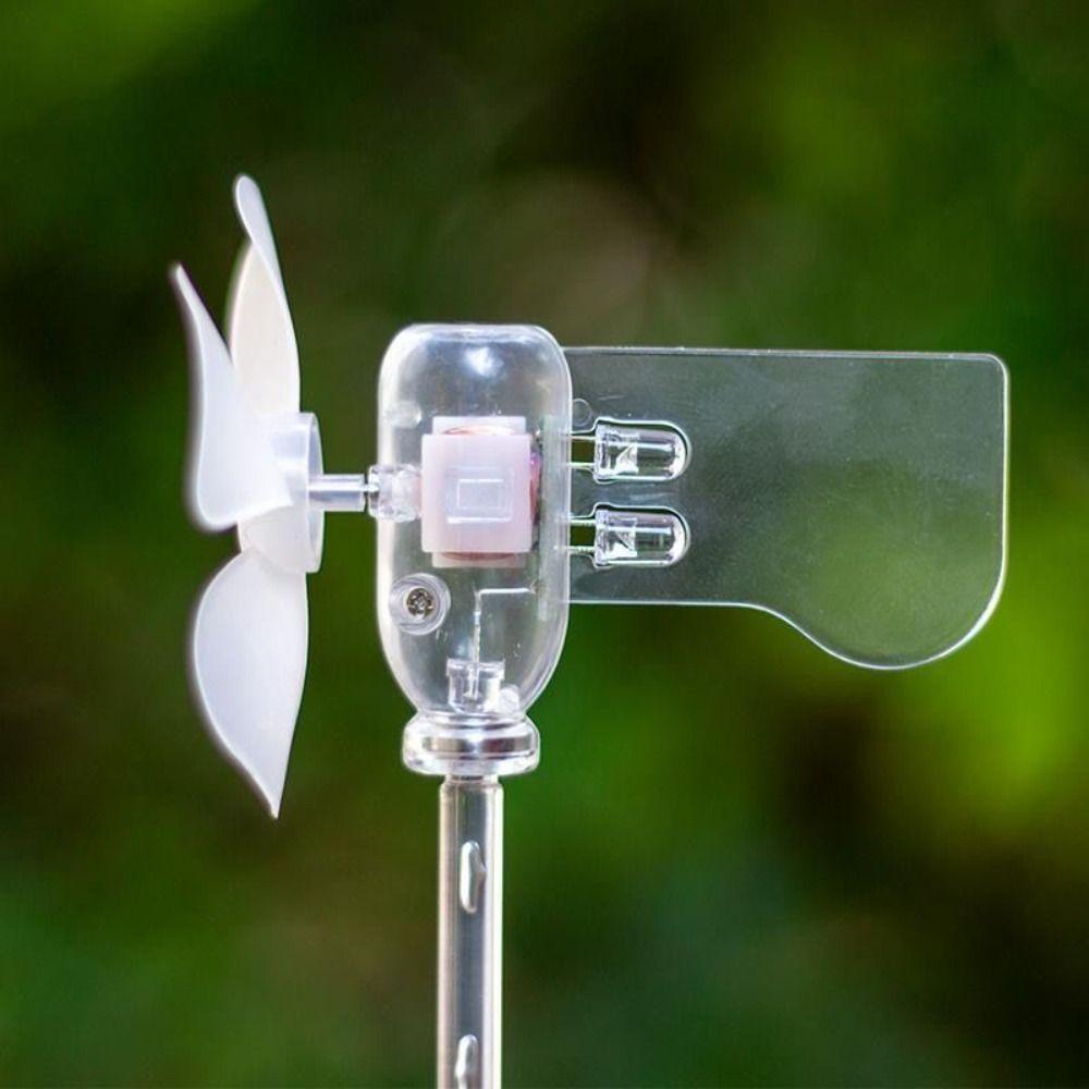 Wind Power Generation Small Windmill Mini Windmill Warning Light New Car Decorations