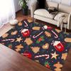 1pc Christmas Themed Rug, Christmas Print, Bedside Carpet, Non Slip Laundry Room Mat, Machine Washable Water Absorbing Entrance Door Mat, Su
