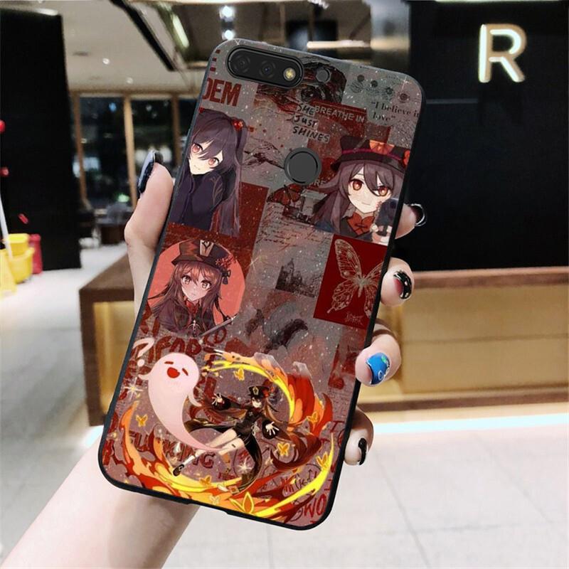 

Чехол для телефона Genshin Impact Hutao для Huawei Honor 10X Lite 20 7X 7A 7C 8A 8C 8X 9X 9A 9S 7S 10i 20i 20S 20lite Honor 20s ru