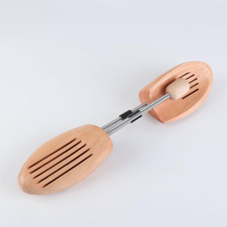 Adjustable Beechwood Women's Shoe Tree - Spring Loaded, Wooden, Customizable Shoe Stretcher