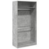 VidaXL Wardrobe Concrete Grey 100x50x200 Cm Chipboard, Storage Cabinet, Wardrobe Organizer, Cabinet, Closet, 3307804