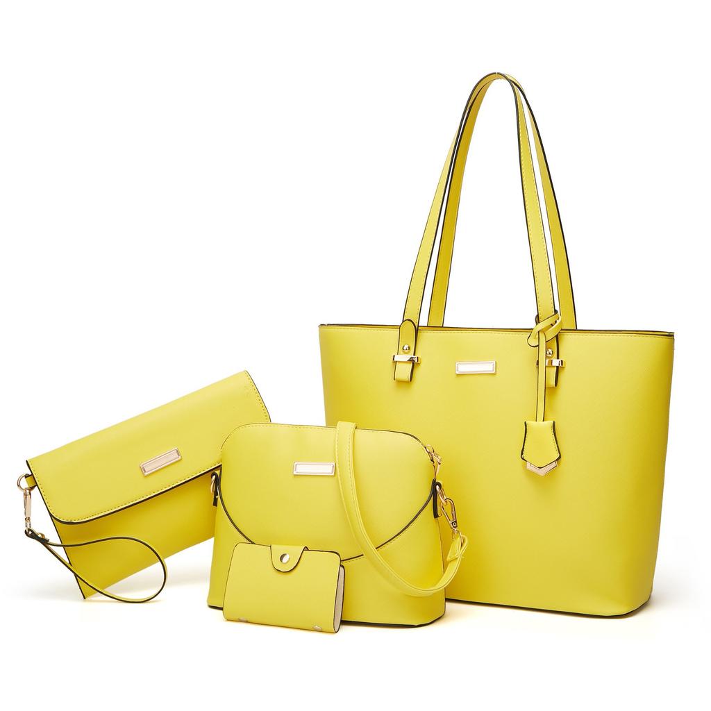 Bag New Model Mother-Daughter Bag Four-Piece Set Single Shoulder Crossbody Bag Women's Handbag One-Piece Dropshipping Large Capacity Tote Bag