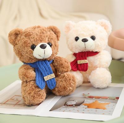Teddybär Puppenpaar Schal Bär Plüschtier Liebesbär Puppe Weihnachten Elch Pinguin Alter Mann Serie