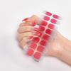Trendy Waterproof No-Bake Gel Nail Art Stickers with Adhesive Backing