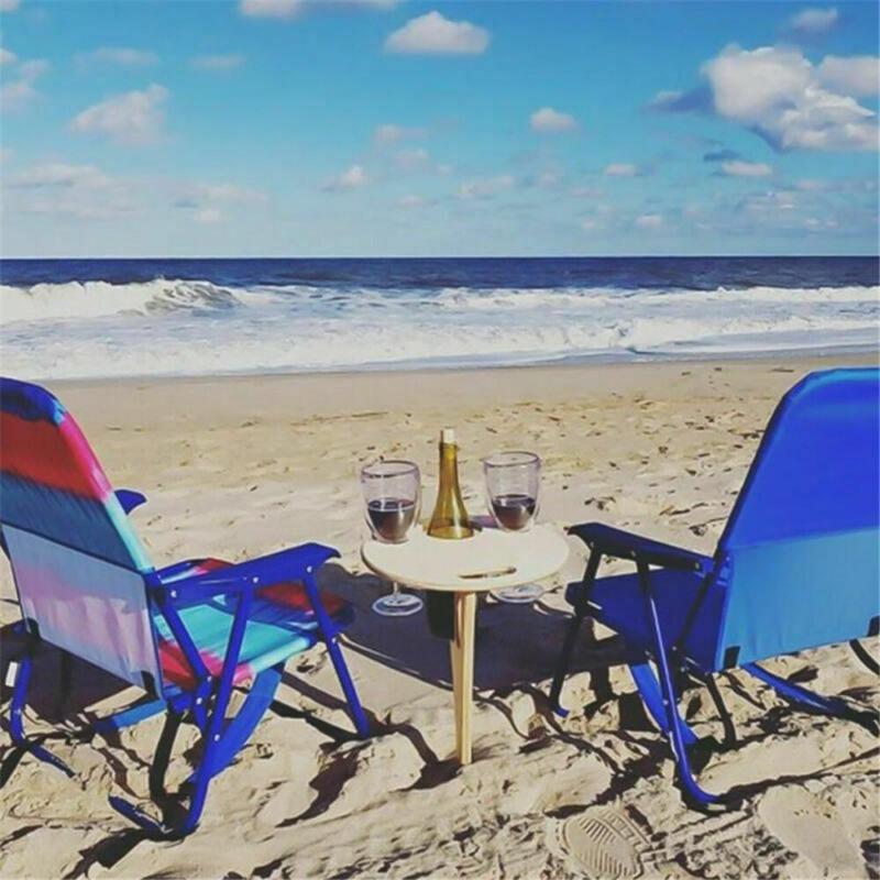 Lauko vyno stalas Nešiojamas iškylų stalas Vyno taurės stovas Sulankstomas stalas