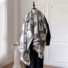 Luxury Winter Cashmere Scarf Women Floral Print Shawl Wrap Soft Pareo Elegant Poncho Femal Thick Warm Blanket Echarpe Pashmina
