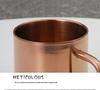 Copper-Plated 304 Stainless Steel Double-Layer Coffee Mug with Laser Logo, 400ml