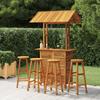 Vidaxl 5-Cz. Garden Bar Furniture Set, Solid Acacia Wood