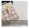 Girlish Heart Argyle Color Block Women's Backpack 2025 - Cute Korean Style Crossbody Small Schoolbag