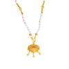 Chinese Style Ruyi Lock Tassel Pearl Necklace for Women - Long Pendant Qipao Accessory