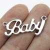 Letter Plate Connectors Alphabet A-Z Antique Bronze Zinc Alloy Jewelry Making Craft Parts DIY Connect Parts