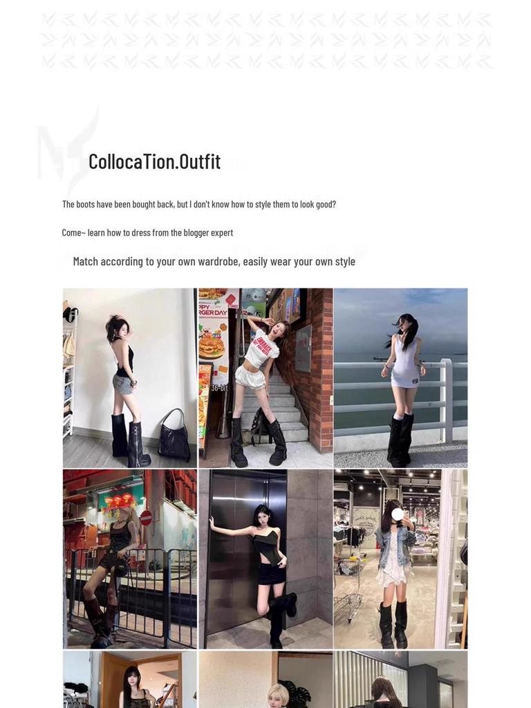 Women's 2025 Over-the-Knee Chunky Heel Riding Boots - Large Calf, Retro Thick Sole, Ruched Shaft, Knee-High Boots.