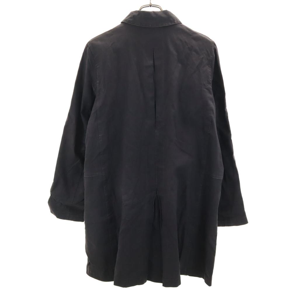 HERMES Made in Scotland Stainless collar coat M Brown Special wing Women Used