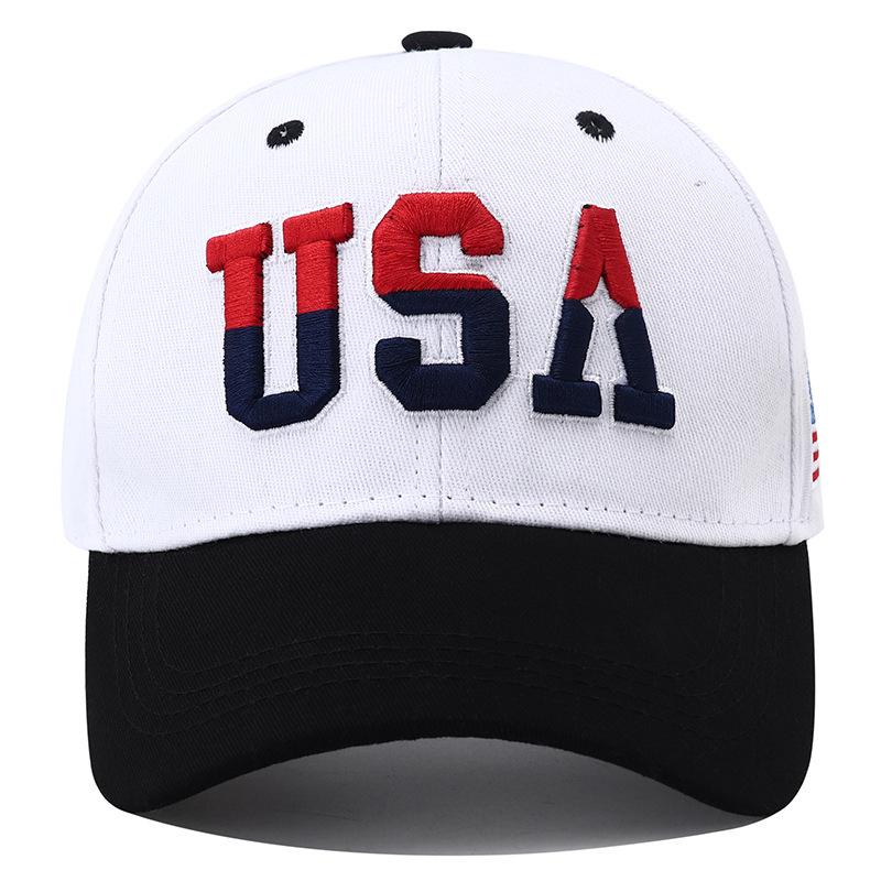 2023 New America Flag Embroidery Baseball Cap for Men Women Cotton Snapback Hat Unisex Hip Hop USA Caps for Man Gorras Hombre