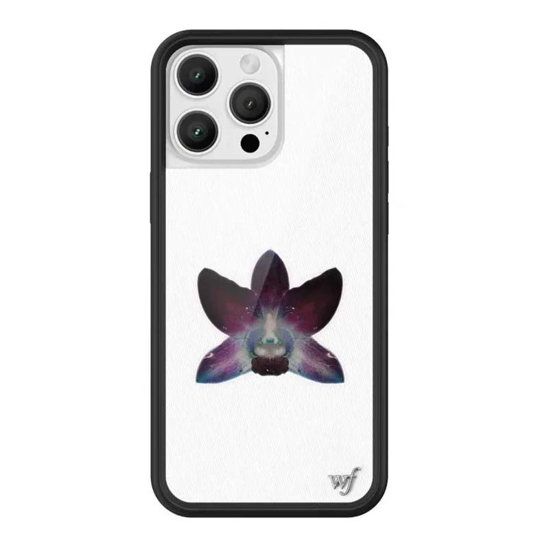 Wildflower ins Nara Smith Sweet Sliy Phone Case for iPhone 12 13 14 15 16 Pro Max Plus 17 Pro Cherries Clown Around Orchid Cover