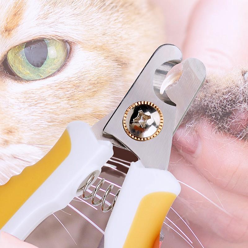 Pet Nail Clippers Dog Nail Grinder Pet Grooming Stainless Steel Nailclippers for Dog Paw Cleaning No Hurt Dogs Nailclippers